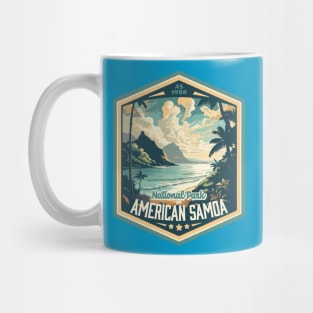 National Park of American Samoa Vintage WPA Style National Park Mug